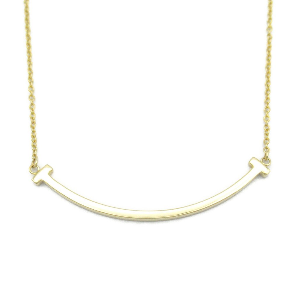TIFFANY & CO. T Smile Necklace Small K18 Yellow Gold Gold - Picture 3 of 7